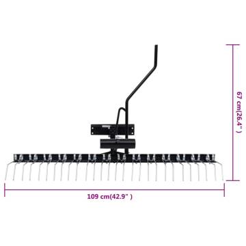 Scarifier for Ride-on Mower 109 cm - Efficient Lawn Care