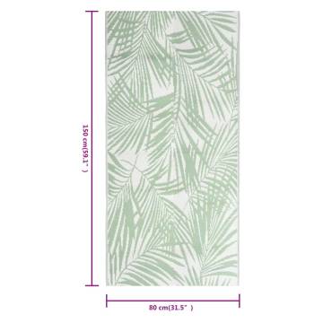 Trendy Outdoor Green Carpet 80x150 cm | Hipomarket