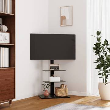 Corner TV Stand 3-Tiers for 32-65 Inch - Stylish & Functional