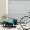 Bike Trailer Black and Blue 30 kg Iron Colour blue Size 122 x 53 x 53 cm 