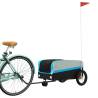 Bike Trailer Black and Blue | Durable 30 kg Iron Cargo