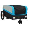 Bike Trailer Black and Blue | Durable 30 kg Iron Cargo