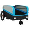 Bike Trailer Black and Blue | Durable 30 kg Iron Cargo