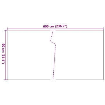 White Balcony Screen 600x90 cm | Privacy & Noise Protection