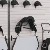 Wall Mounted Black Iron Saddle Rack | Hipomarket UK