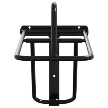 Foldable Saddle Rack Wall Mounted - Black Iron | HipoMarket