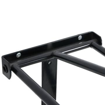 Foldable Saddle Rack Wall Mounted - Black Iron | HipoMarket