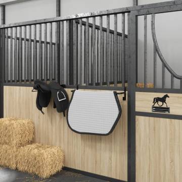 Saddle Pad Rack - Black Iron | Durable & Portable Storage Solution