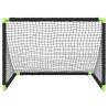 Kids' Football Goal Foldable Black 90x64x64 cm | HipoMarket