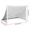 Kids' Football Goal Foldable Black 90x64x64 cm | HipoMarket