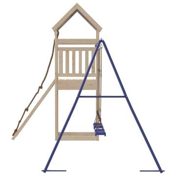 Outdoor Playset Solid Wood Pine - Backyard Fun for Kids