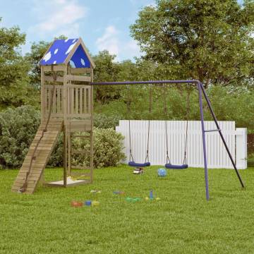 Outdoor Playset Impregnated Wood Pine - Fun for Kids