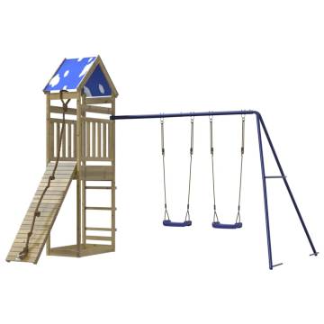 Outdoor Playset Impregnated Wood Pine - Fun for Kids