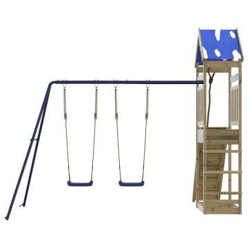 Outdoor Playset Impregnated Wood Pine - Fun for Kids