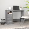 Desk with Drawers Grey Sonoma 102x50x76 cm Engineered Wood Colour grey sonoma 