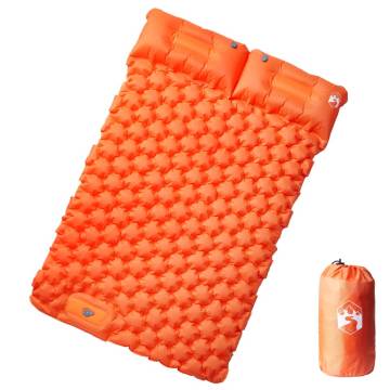 Self Inflating Camping Mattress for 2 - Orange