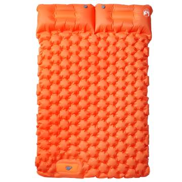 Self Inflating Camping Mattress for 2 - Orange