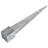 Ground Spikes 2 pcs Silver - Heavy-Duty Galvanised Steel