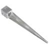 Ground Spikes 2 pcs Silver - Heavy-Duty Galvanised Steel