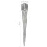 Ground Spikes 2 pcs Silver - Heavy-Duty Galvanised Steel