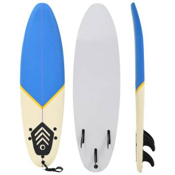 Surfboard 170 cm Blue and Cream - Perfect for Beginners