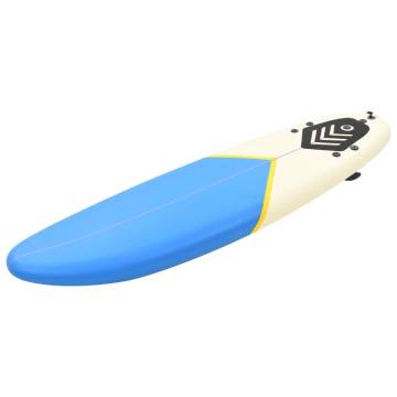 Surfboard 170 cm Blue and Cream - Perfect for Beginners