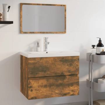 Stylish Smoked Oak Bathroom Furniture Set | Hipomarket