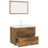 Stylish Smoked Oak Bathroom Furniture Set | Hipomarket