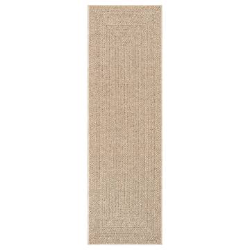 Rug ZIZUR 80x250 cm - Jute Look Indoor & Outdoor