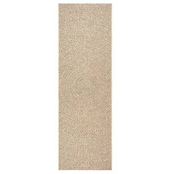 Rug ZIZUR 80x200 cm | Durable Jute Look Indoor & Outdoor Rug