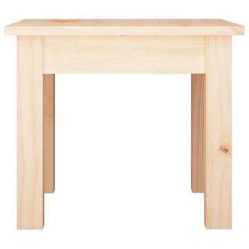 Elegant Solid Wood Pine Coffee Table - 35x35x30 cm