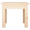 Elegant Solid Wood Pine Coffee Table - 35x35x30 cm