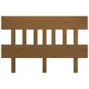 Stylish Honey Brown Pine Wood Bed Headboard | 163.5x3x81 cm