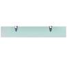 Stylish Floating Glass Shelf 60x10 cm | HipoMarket UK