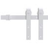 Sliding Door Hardware Kit 183 cm Steel White - HipoMarket