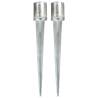 Ground Spikes 2 pcs Silver 12x91 cm Galvanised Steel Size 12 x 91 cm Quantity in Package 2 