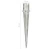 Ground Spikes 2 pcs Silver | Durable Galvanised Steel - HipoMarket