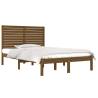 Honey Brown Solid Wood Bed Frame 120x190 cm - Small Double