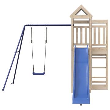 Outdoor Playset Solid Wood Pine - Backyard Fun for Kids