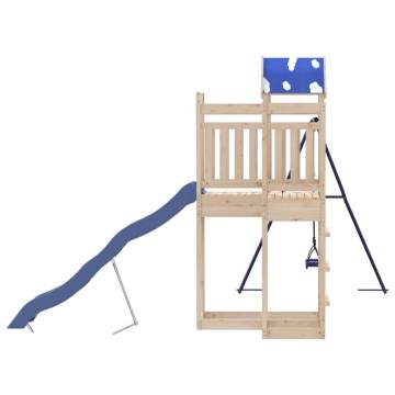 Outdoor Playset Solid Wood Pine - Backyard Fun for Kids