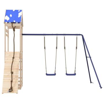 Outdoor Playset Solid Wood Pine - Durable & Fun for Kids