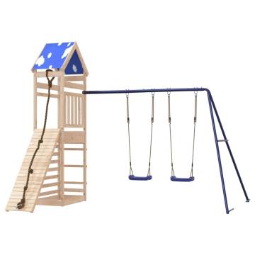 Outdoor Playset Solid Wood Pine - Durable & Fun for Kids