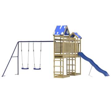 Outdoor Playset Impregnated Wood Pine - Fun & Durable