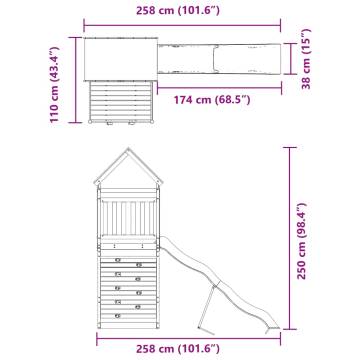 Durable Outdoor Playset – Impregnated Pine Wood for Kids