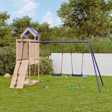 Outdoor Playset Solid Wood Pine | Durable & Fun for Kids