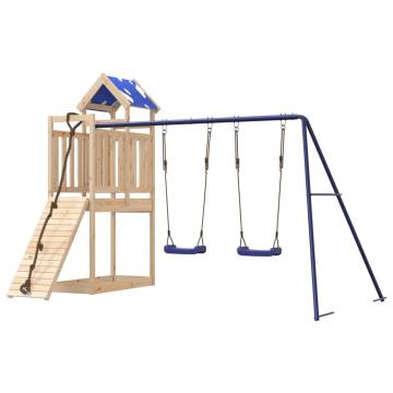 Outdoor Playset Solid Wood Pine | Durable & Fun for Kids