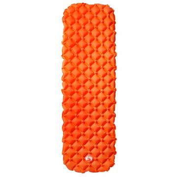 Inflating Camping Mattress for 1 Person - Orange 190x58x6 cm