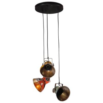 Multicolour Hanging Lamp 25W - Industrial Style Light Fixture