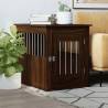 Dog Crate Furniture Brown Oak 55x75x65 cm Engineered Wood Colour brown oak Size 55 x 75 x 65 cm 