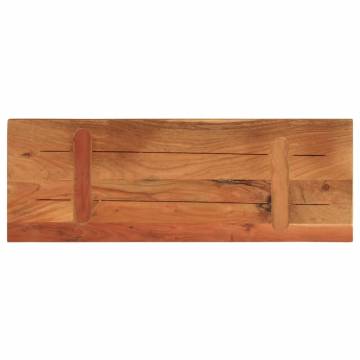 Rectangular Solid Wood Acacia Table Top - 80x20x3.8 cm